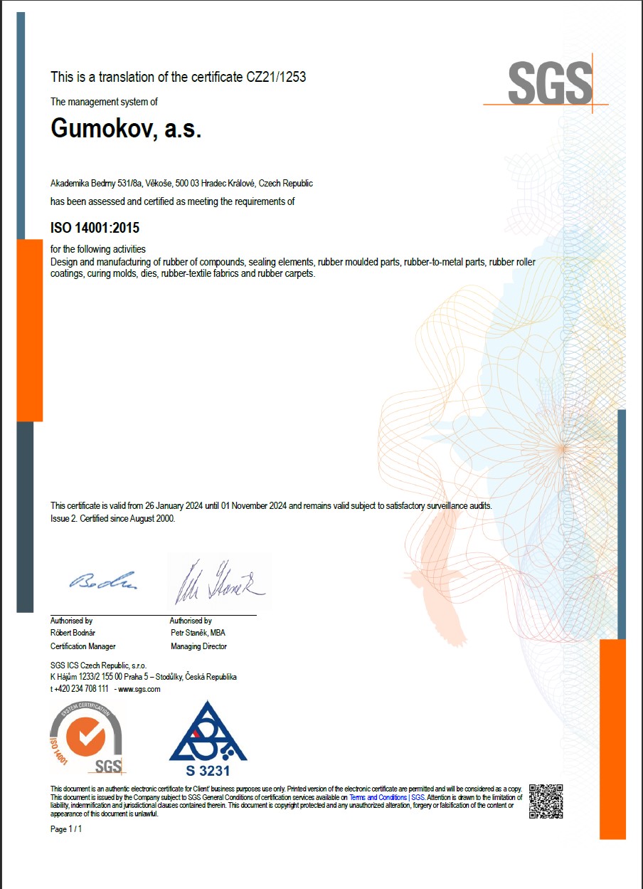 Gumokov - ISO 14001